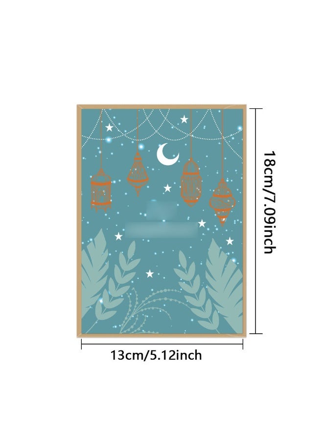 Dreamy Star And Moon Minimalist Style Folded Wishing Card Star Language Wish Card Thank You Card - 12Pcs Card & 12Pcs Envelop - Image 4